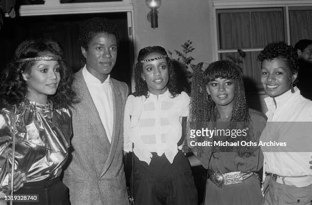 American singer La Toya Jackson, American singer, songwriter and musician Jermaine Jackson, Hazel Gordy, Brenda Harvey-Richie, and American singer...