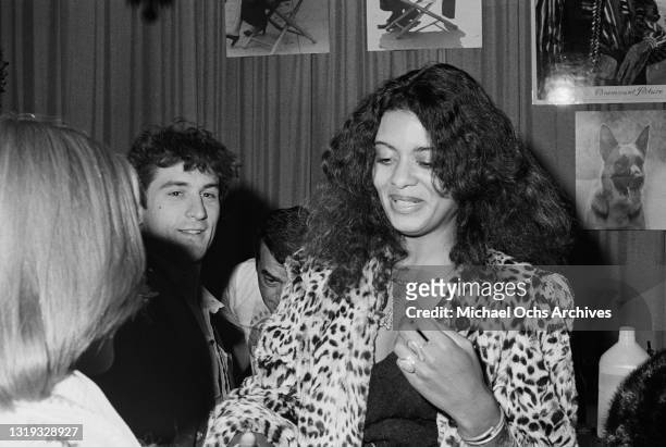 American actor Robert De Niro and American actress and singer Diahnne Abbott attend the wrap party for 'Won Ton Ton, the Dog Who Saved Hollywood,'...