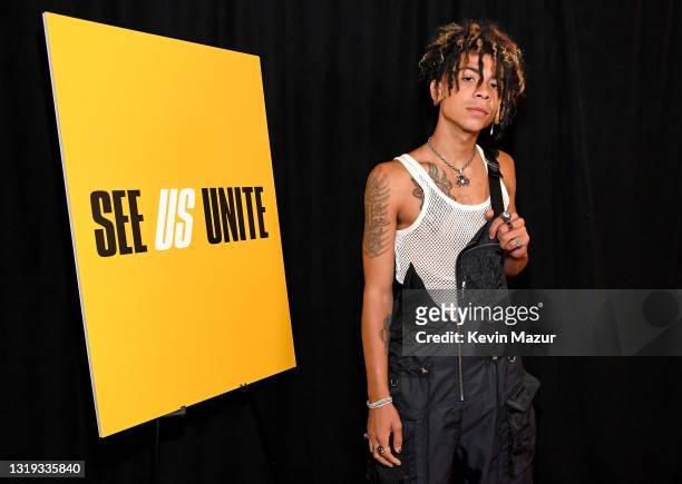 In this image released on May 21 iann dior attends the “See Us Unite for Change - The Asian American Foundation in service of the AAPI Community”...