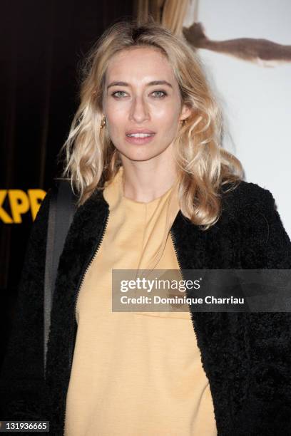 Alexandra Golovanoff attends the 'Rhum Express' Paris Premiere at Cinema Gaumont Marignan on November 8, 2011 in Paris, France.