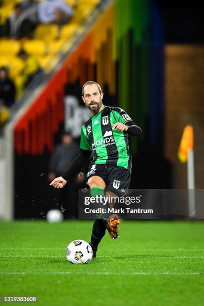 Andrew Durante of Western United during the A-League match between Wellington Phoenix and Western United at Sky Stadium, on May 22 in Wellington, New...