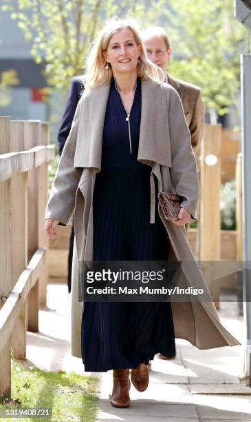 Sophie, Countess of Wessex visits Frimley Park Hospital to mark International Nurses Day on May 12, 2021 in Camberley, England.