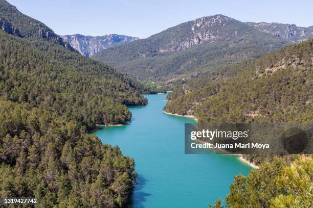 idyllic views of the marsh called "anchuricas" in the sierra de segura, jaen province, andalusia, spain - sierra circular fotografías e imágenes de stock