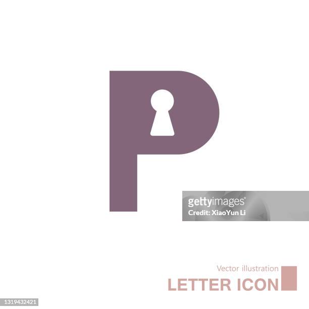 vector drawn english alphabet creative idea. - letter p stock illustrations