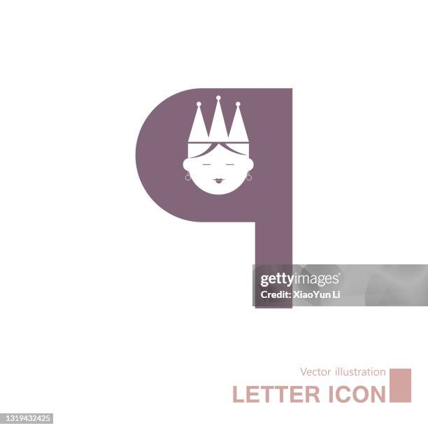 vector drawn english alphabet creative idea. - letter q stock illustrations