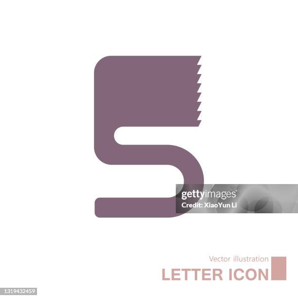 vector drawn english alphabet creative idea. - letter s logo stock illustrations