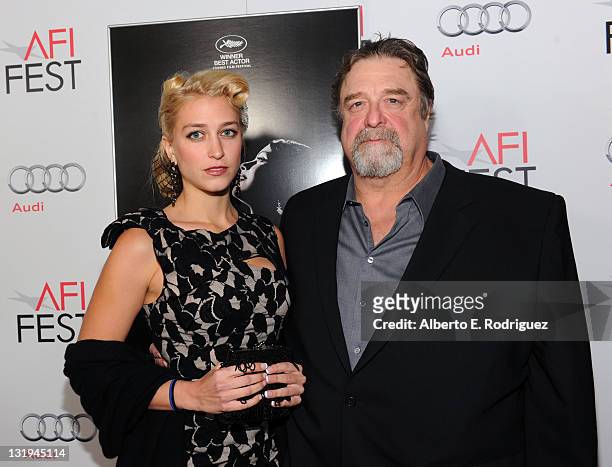 Actor John Goodman and daughter Molly Evangeline arrive at "The Artist" Special Screening during AFI FEST 2011 presented by Audi on November 8, 2011...