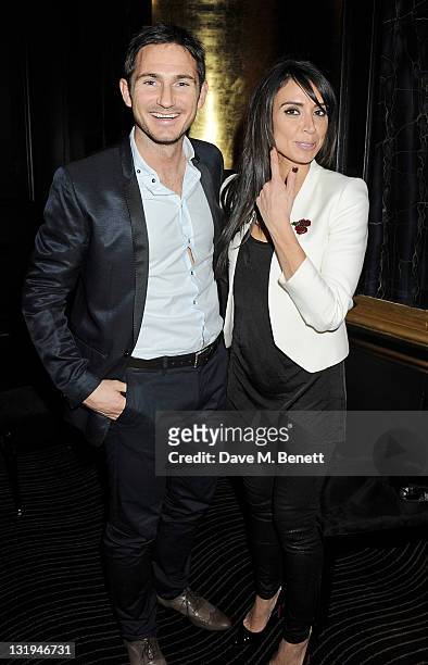 Frank Lampard and Christine Bleakley attend the video launch of Duran Duran 'Girl Panic!' at The Savoy Hotel on November 8, 2011 in London, England.