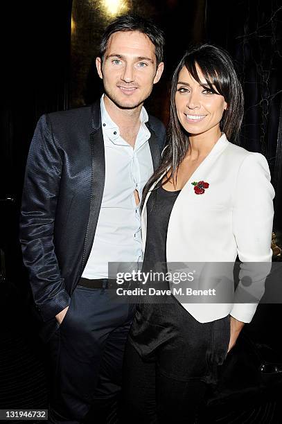 Frank Lampard and Christine Bleakley attend the video launch of Duran Duran 'Girl Panic!' at The Savoy Hotel on November 8, 2011 in London, England.