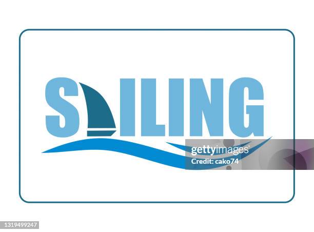 sailing icon stock illustration - boat logo stock illustrations