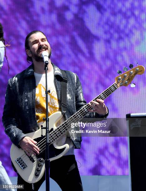 Adam Brett Met of AJR rehearses for the 2021 Billboard Music Awards, broadcast on May 23, 2021 at Microsoft Theater in Los Angeles, California.