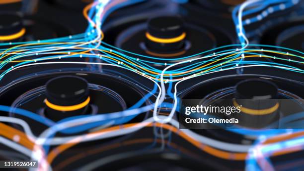 abstract battery supply digital concept - electrical conductor stock pictures, royalty-free photos & images