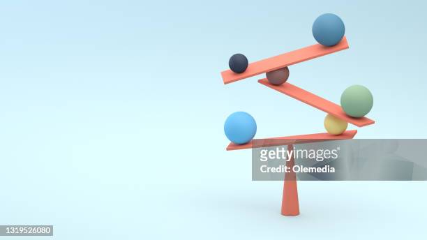 jenga game color block tower with balls - toy block stock pictures, royalty-free photos & images