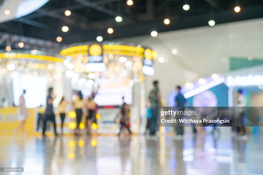 Abstract blurred event with people for background