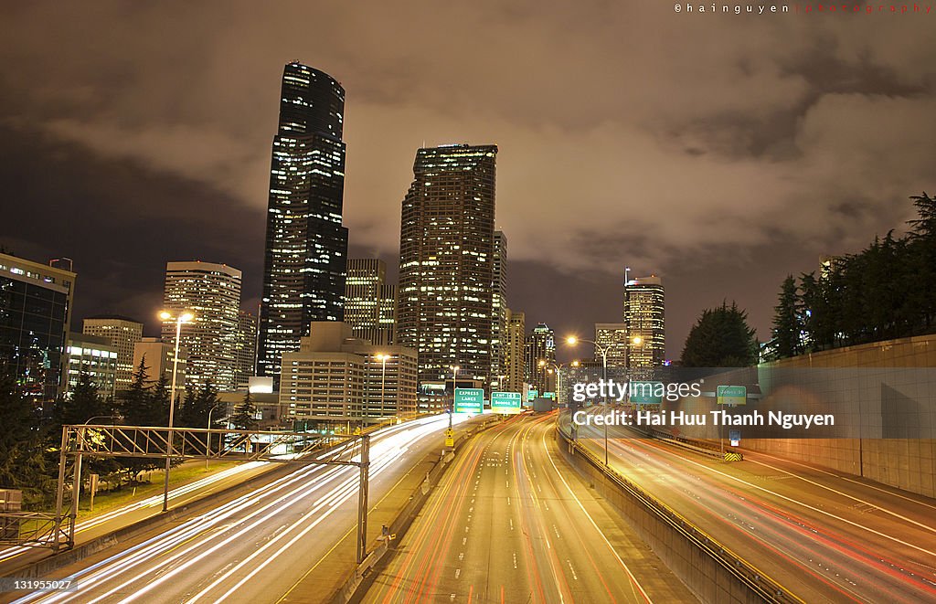 Seattle by night