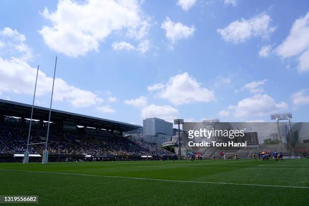 General view during the Top League Playoff & Japan Rugby Championship Final between Suntory Sungoliath and Panasonic Wild Knights at Prince Chichibu...