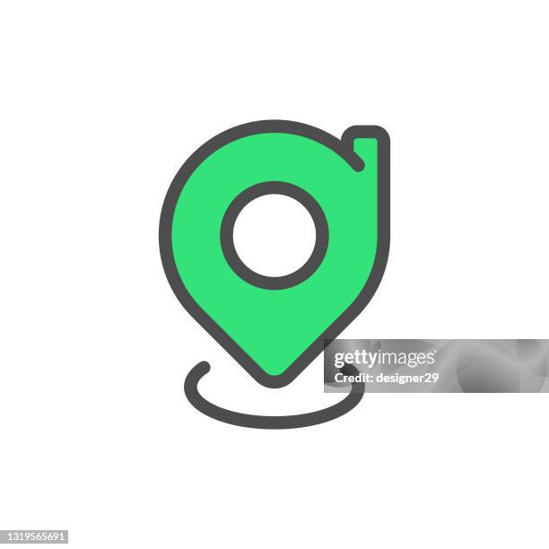 map pin icon. home location vector design on white background. - map marker logo stock illustrations