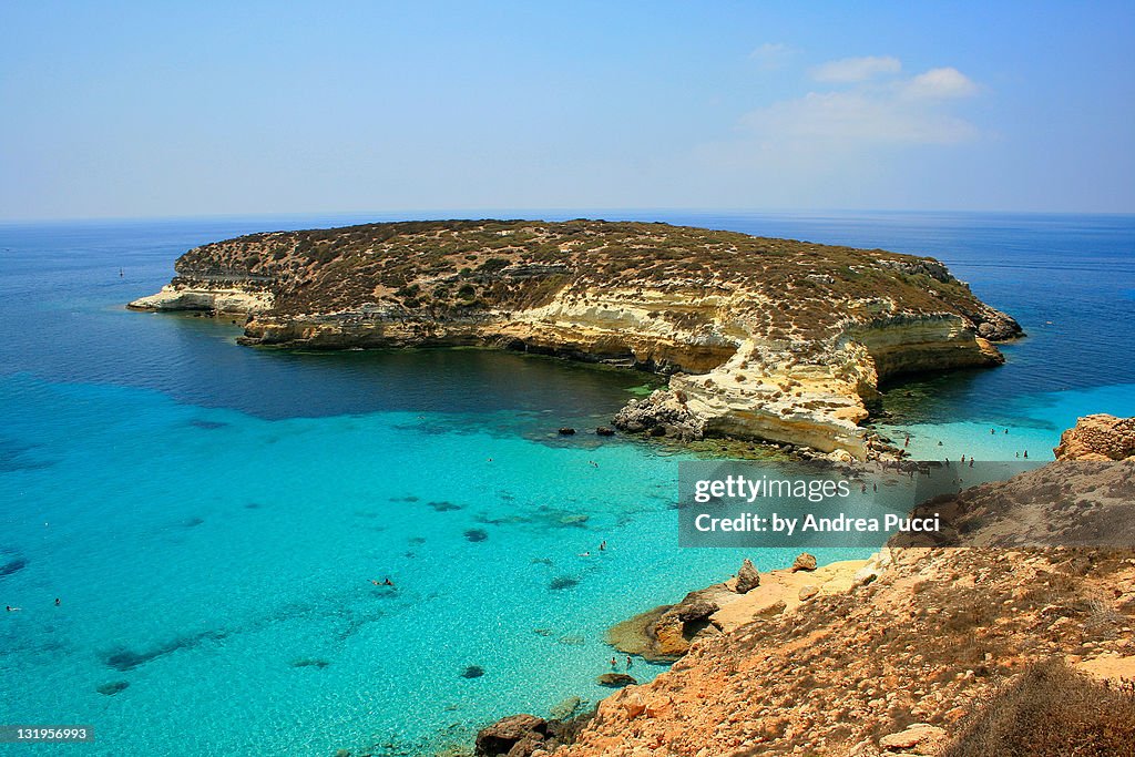 Bay of Island of Rabbits,Italy