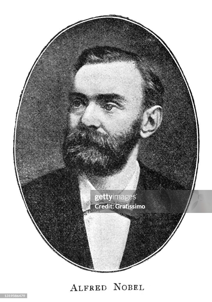 Alfred Bernhard Nobel swedish engineer portrait 1896