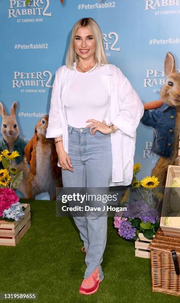 Billie Faiers attends the "Peter Rabbit 2" UK Gala Screening at Picturehouse Central on May 23, 2021 in London, England.