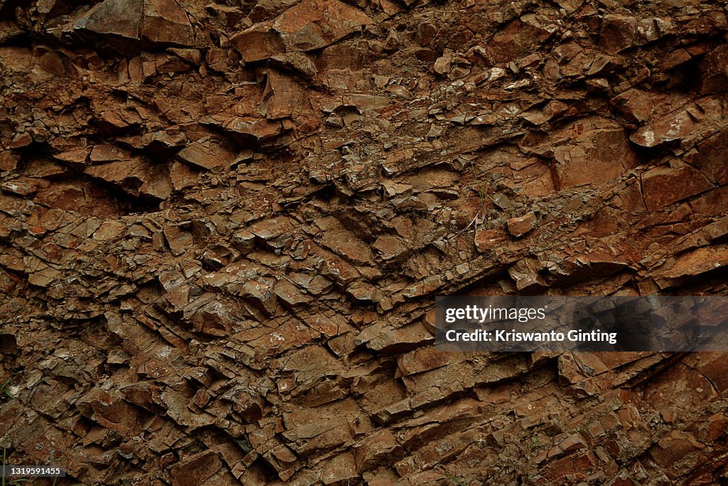 Giant red stone pattern