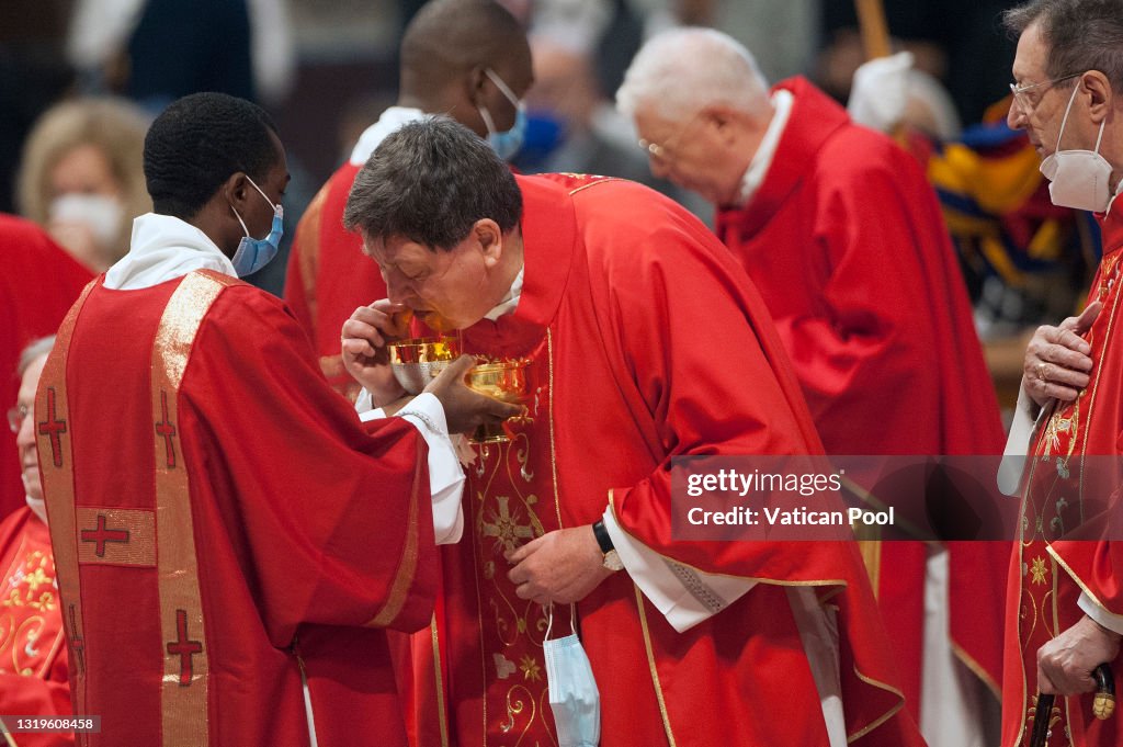 Pope Francis Leads A Mass On The Pentecost Solemnity