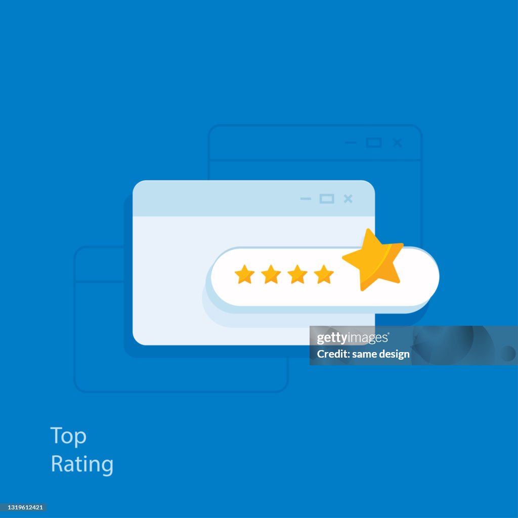 Top Rating Design Concept Illustration High-Res Vector Graphic - Getty ...
