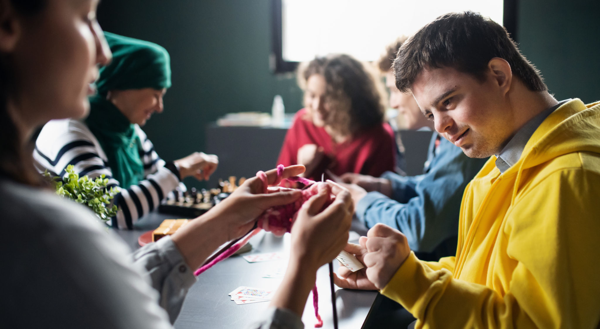 people playing games