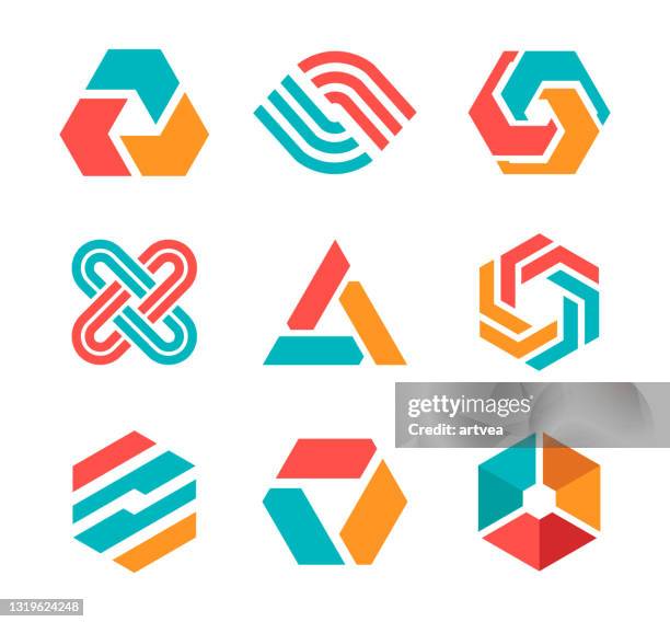 element design - infinity logo stock illustrations