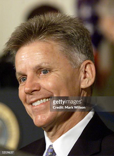 Congressman Gary A. Condit attends the tax bill signing ceremony June 7, 2001 at the White House in Washington, DC. Condit reportedly admitted for...