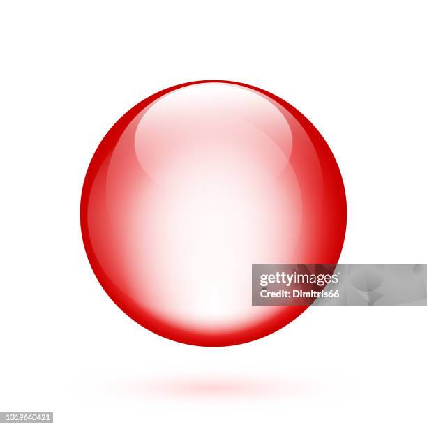 realistic glossy ball - shiny object stock illustrations