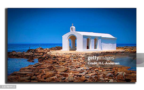 chapel of agios nikolaos - iglesia de agios nikolaos fotografías e imágenes de stock