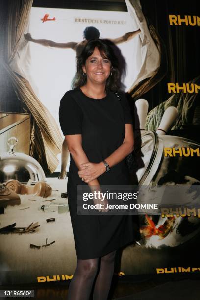 Valerie Expert attends the 'Rhum Express' Paris Premiere at Cinema Gaumont Marignan on November 8, 2011 in Paris, France.