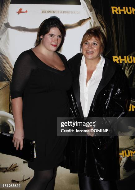 Michele Bernier and daughter Charlotte Gaccio attend the 'Rhum Express' Paris Premiere at Cinema Gaumont Marignan on November 8, 2011 in Paris,...