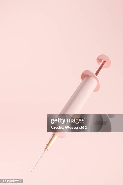 ilustrações de stock, clip art, desenhos animados e ícones de 3d illustration of surreal syringe - seringa