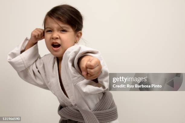 judo - karate girl stock pictures, royalty-free photos & images