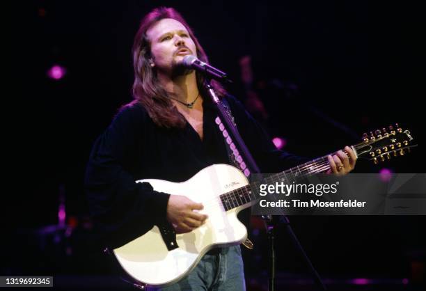 Travis Tritt performs at Shoreline Amphitheatre on October 4, 1997 in Mountain View, California.