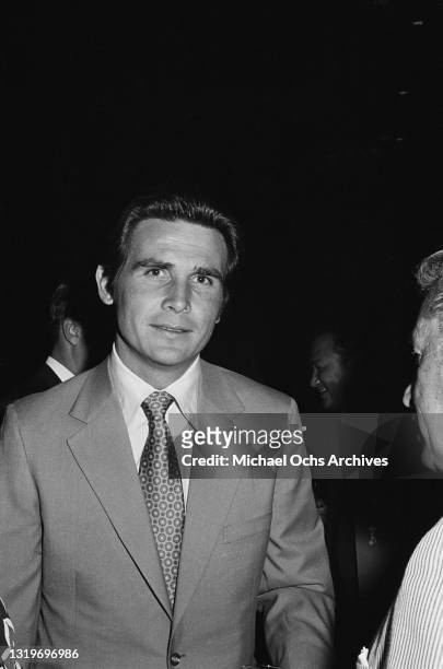 American actor James Brolin attends an Emmy Awards cocktail party held at the Century Plaza Hotel, in the Century City neighbourhood of Los Angeles,...
