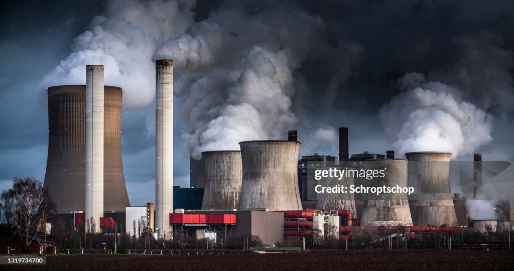 Air Pollution by coal fired power station