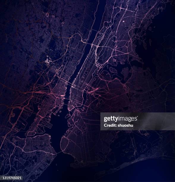 art illustration style map design,new york city overlook - new york abstract stock illustrations