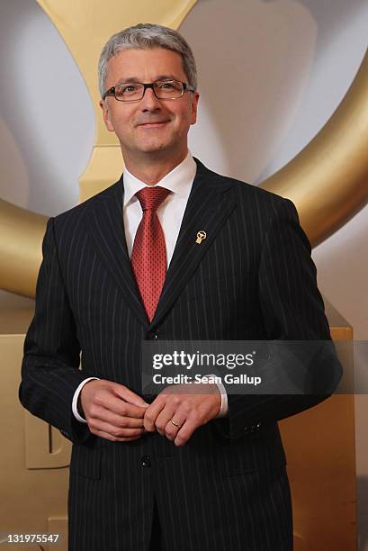 Audi AG Chairman Rupert Stadler attends "Das Goldene Lenkrad 2011" Awards at Axel-Springer Haus on November 9, 2011 in Berlin, Germany.