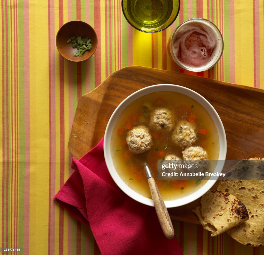 Mexican Meatball Vegetable Soup