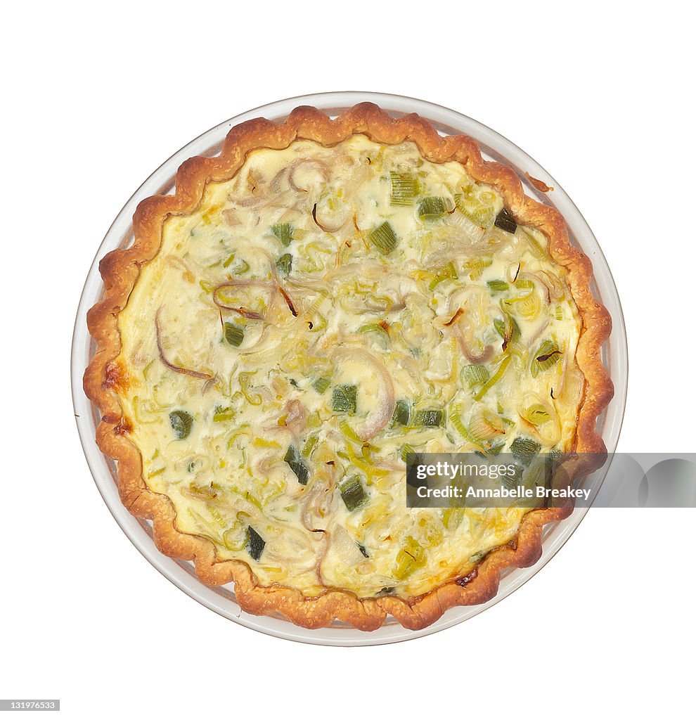 Baked Three-Onion Quiche