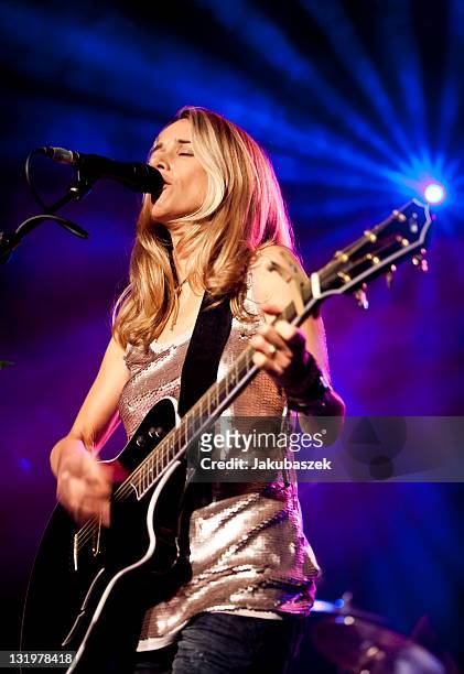 Bermudian singer Heather Nova performs live during a concert at the Astra Kulturhaus on November 9, 2011 in Berlin, Germany.