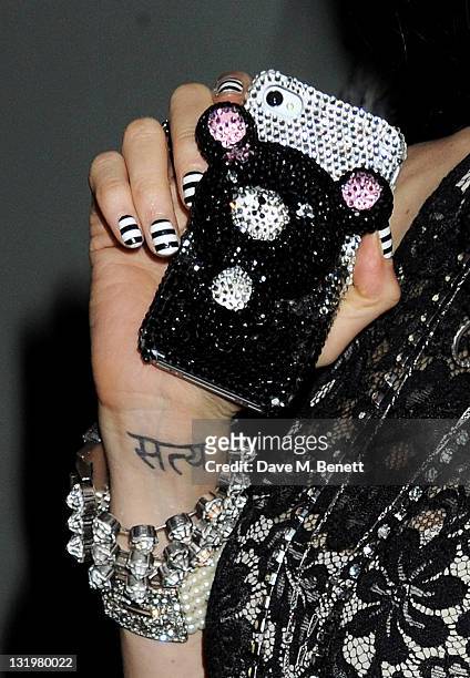 Designer Stacey Bendet fashion detail) attends the Alice + Olivia Black Tie Carnival which she hosted at Paradise by Way of Kensal Green on November...