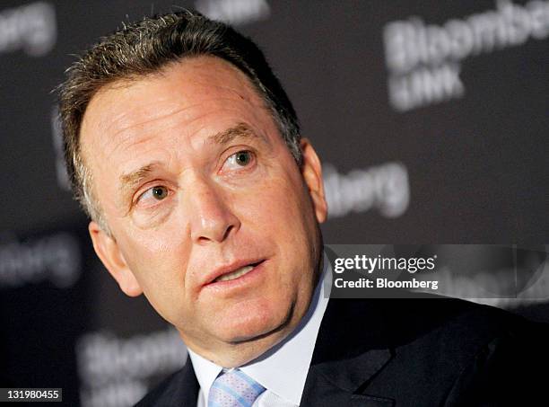 Steven Witkoff, chairman and chief executive officer of Witkoff Group LLC, speaks at the Bloomberg via Getty Images Commercial Real Estate conference...