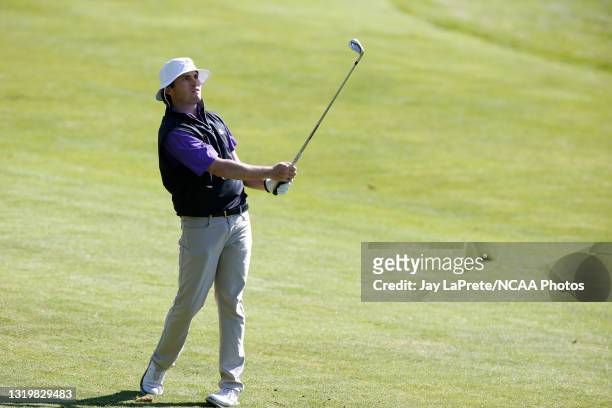 Basil Boyd of the Sewanee Tigers plays during the Division III Men’s Golf Championship held at the Oglebay Resort on May 14 in Wheeling, West...
