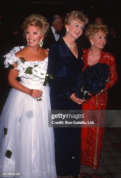 Ruta Lee, Angela Lansbury and Debbie Reynolds attend 37th Annual Thalians Ball at the Century Plaza Hotel in Century City, California on October 31,...