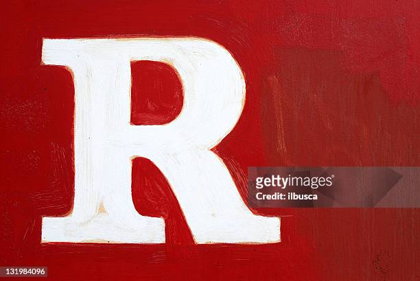 red letter - letter r bildbanksfoton och bilder