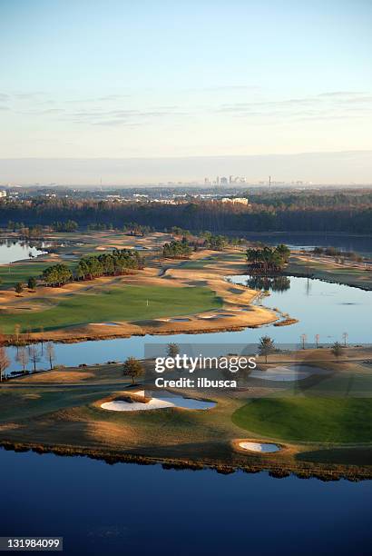 florida golf course - orlando florida aerial stock pictures, royalty-free photos & images